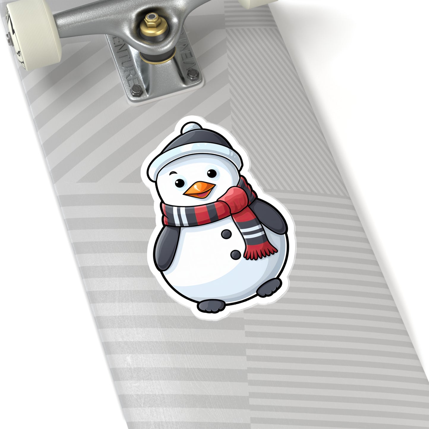 Frosty Fun in Monochrome Sticker