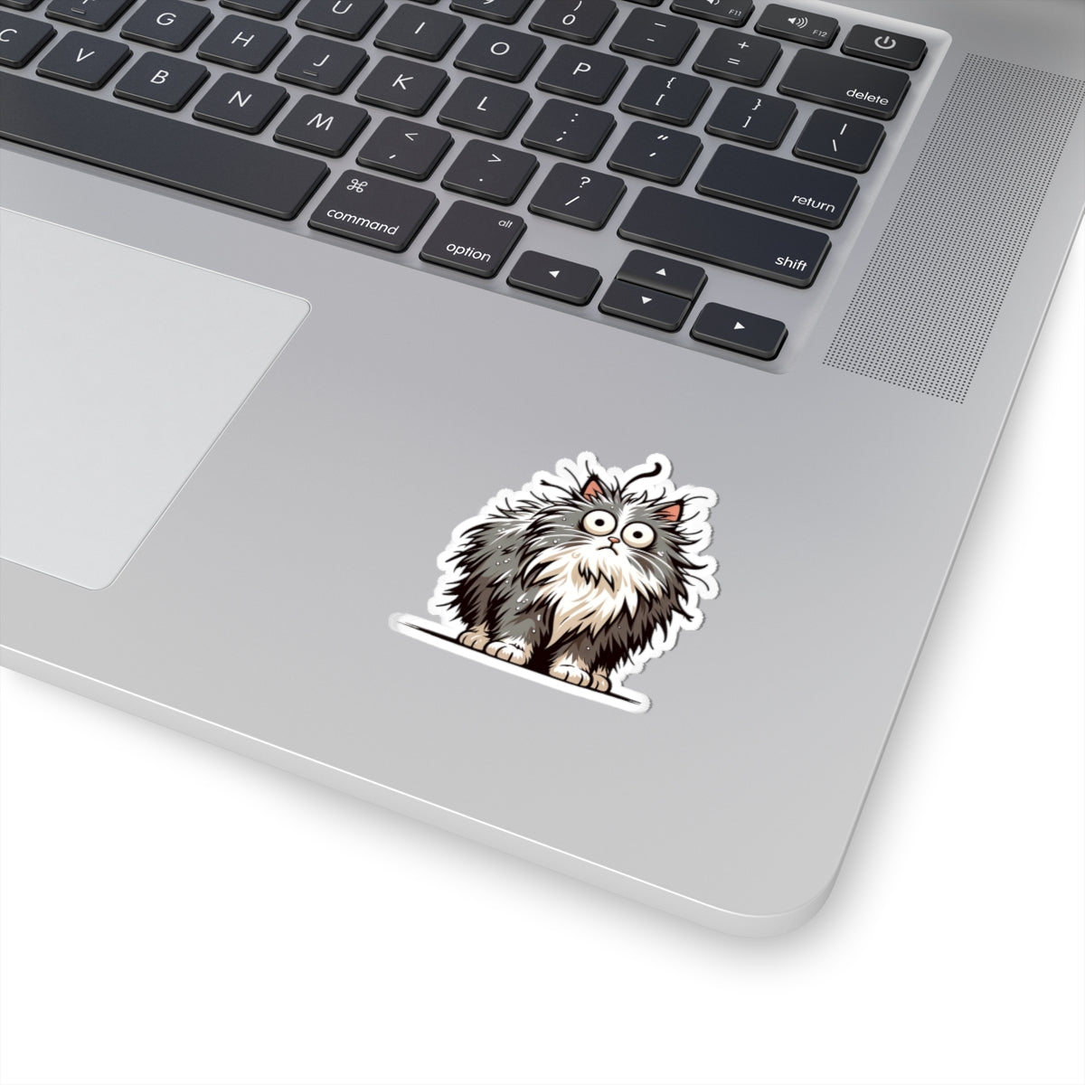 Frazzled Feline Finesse - Cat Sticker