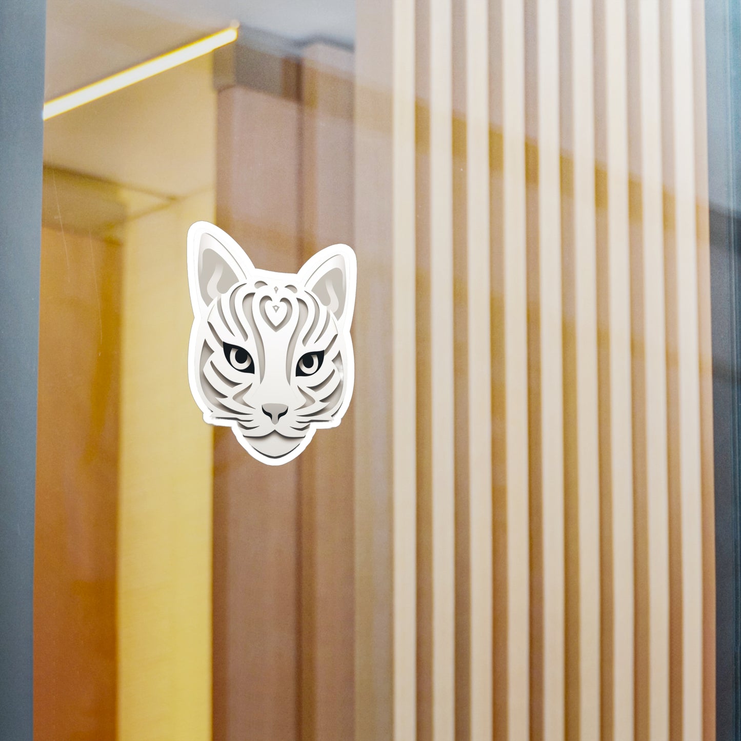 Purrfectly Adorable Cat Face Sticker