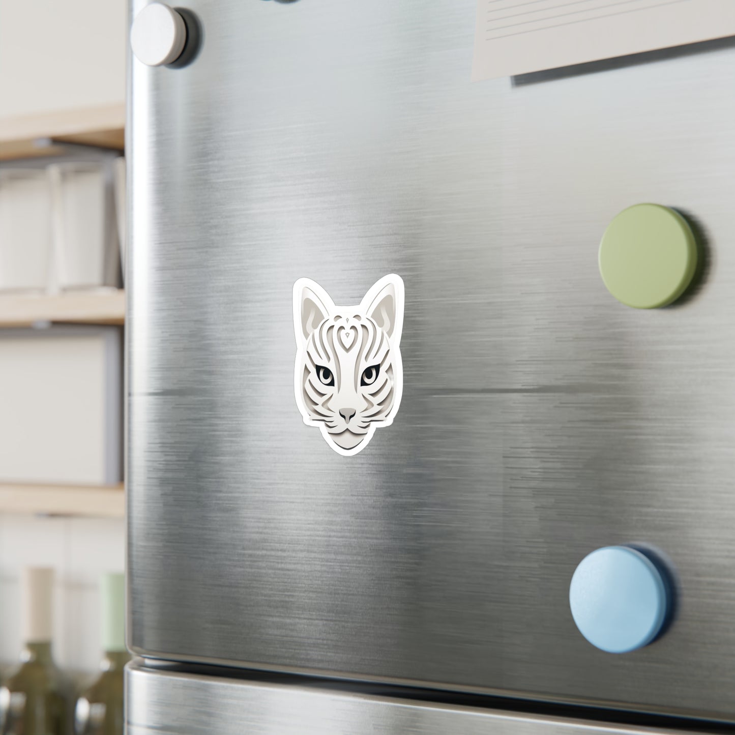 Purrfectly Adorable Cat Face Sticker