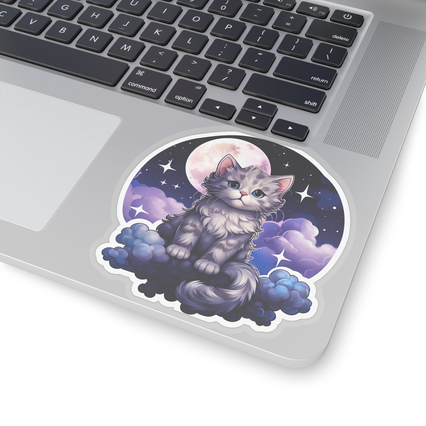 Whimsical Lunar Kitty Sticker