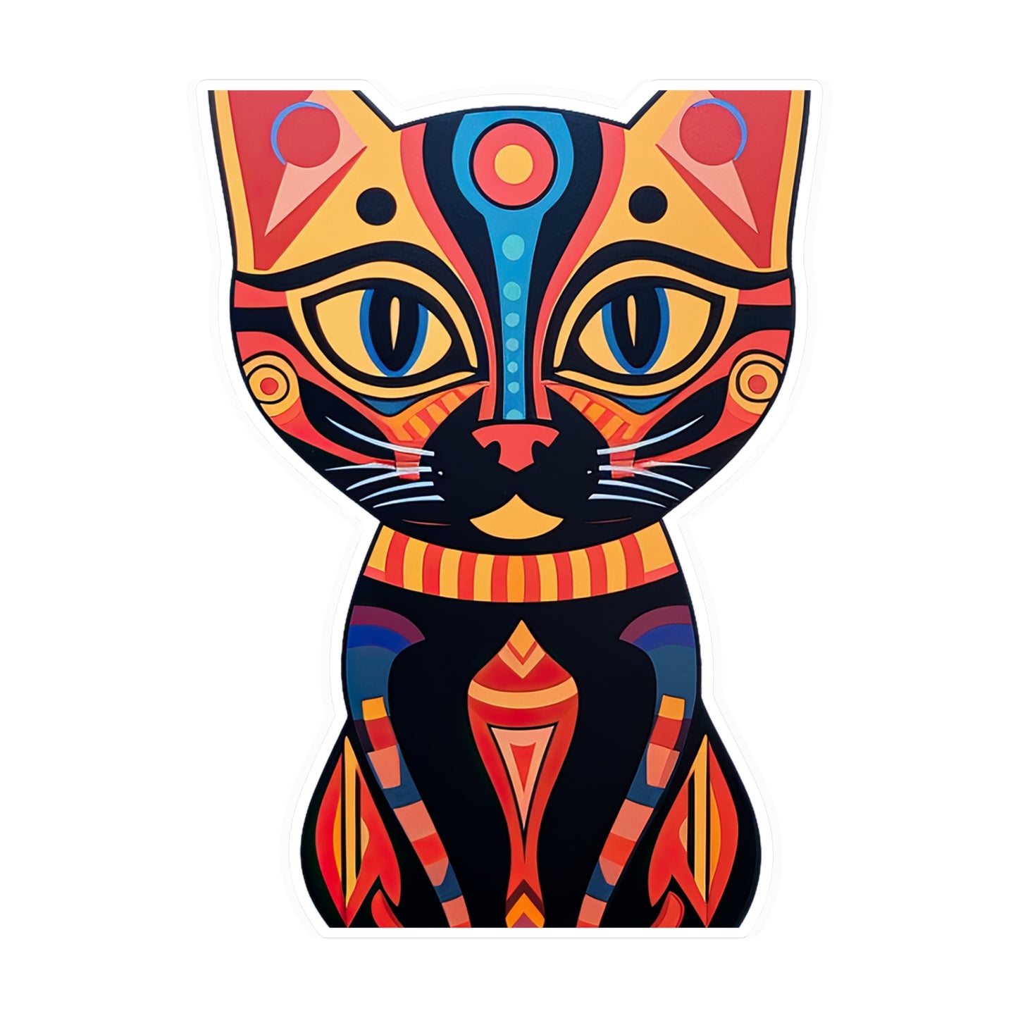 Egyptian Enchanting Cat Sticker