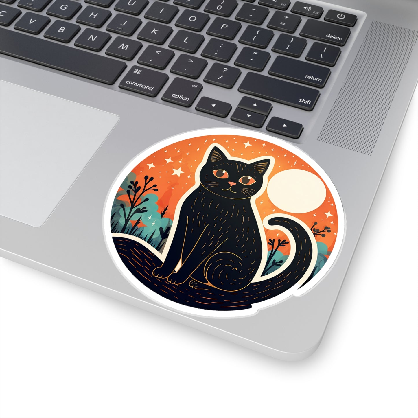 Moonlit Meow Sticker