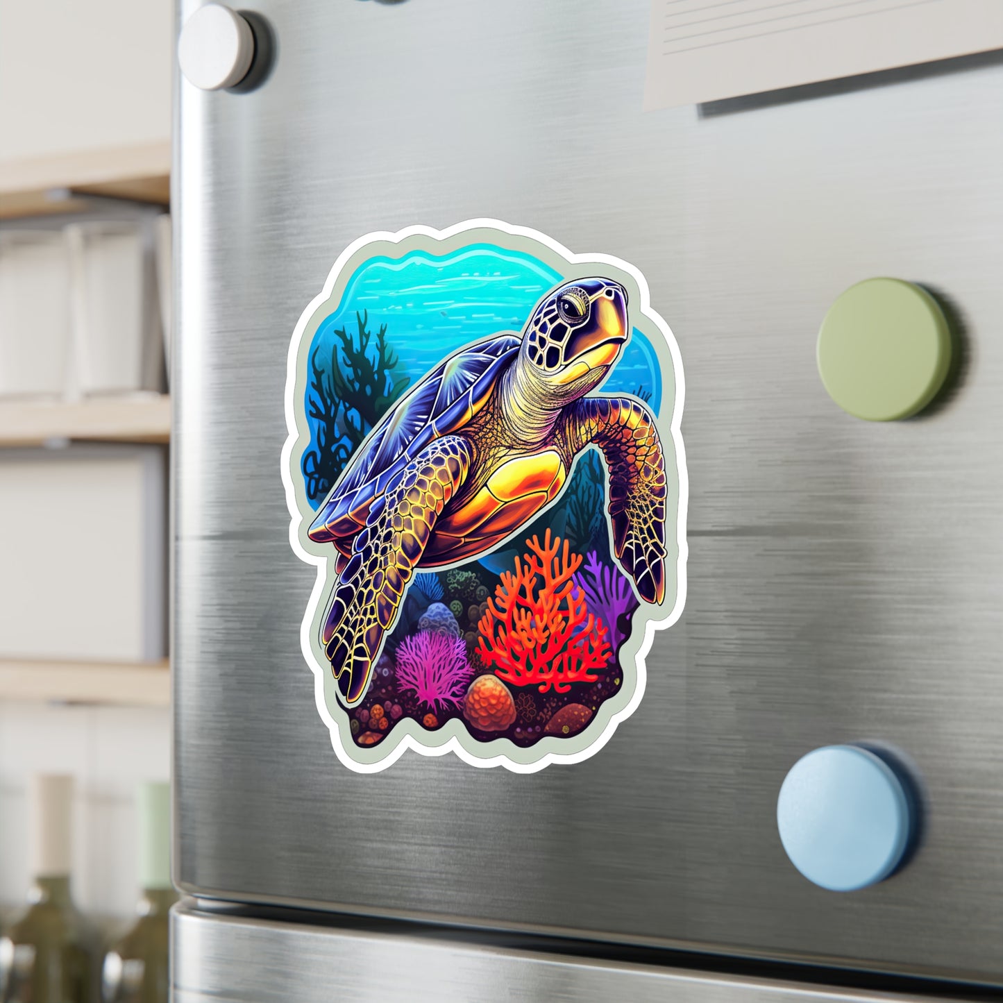 Reef Rhapsody: Hawksbill Turtle Sticker