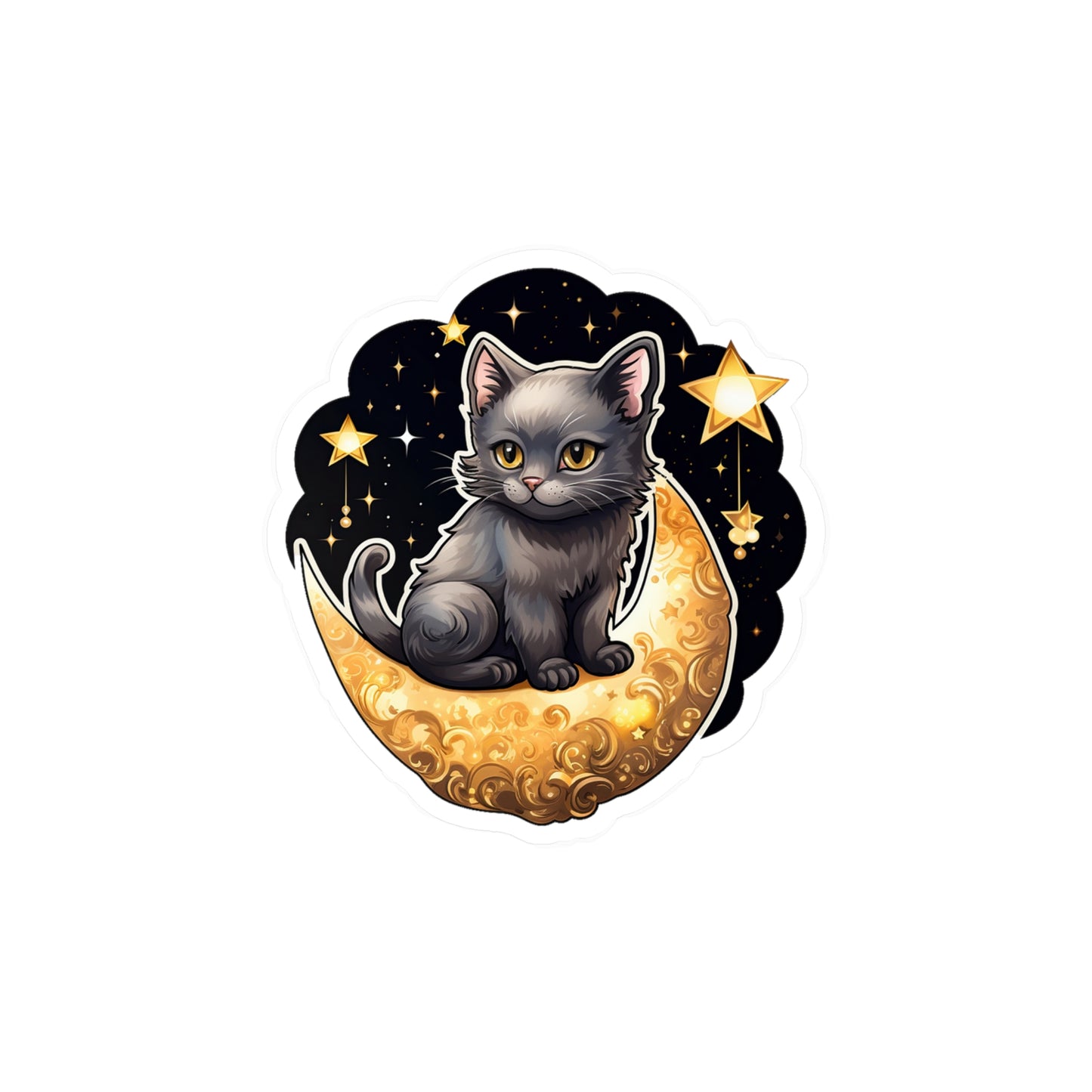 Lunar Kitty Serenade Sticker