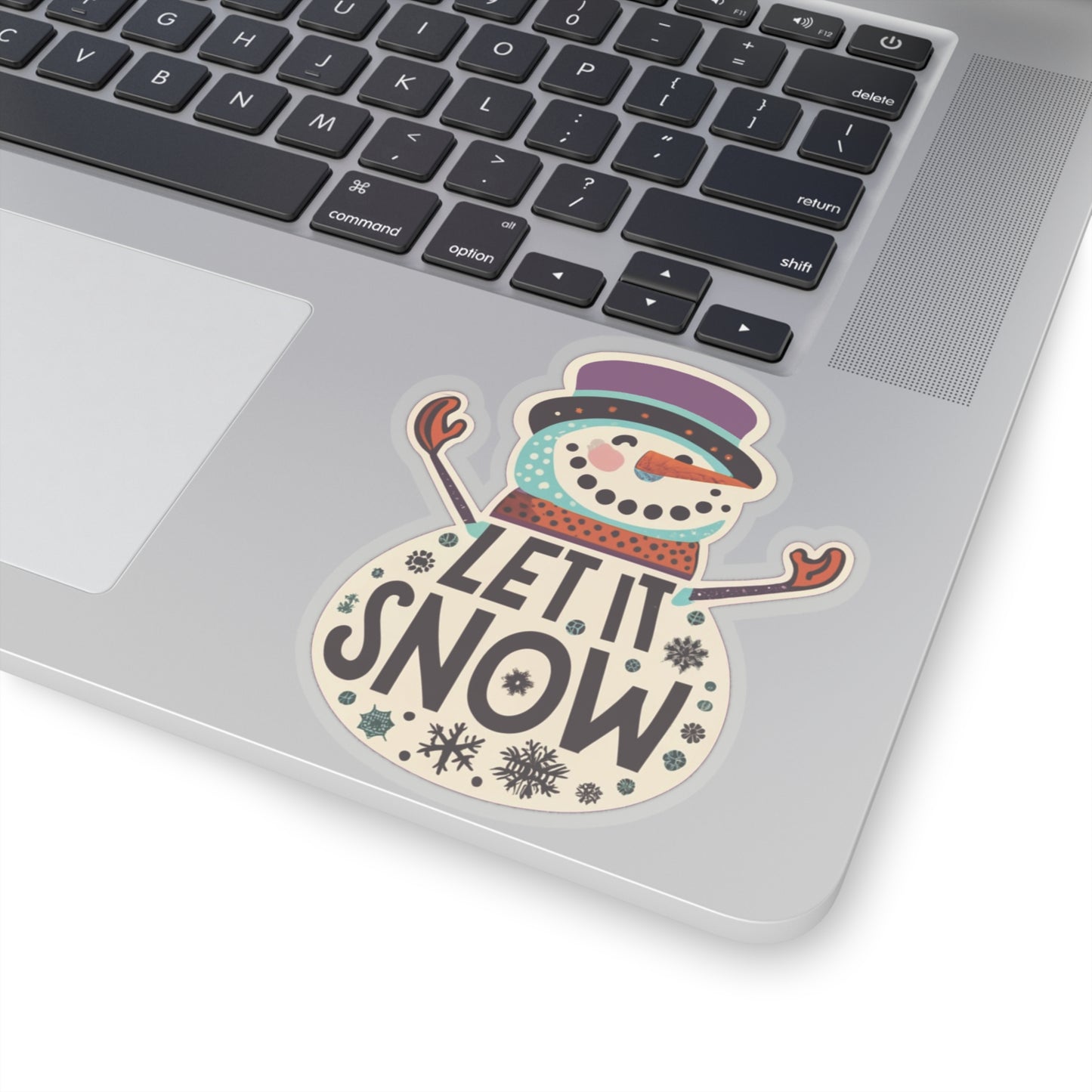 Colorful Cuteness: Snowman Sticker