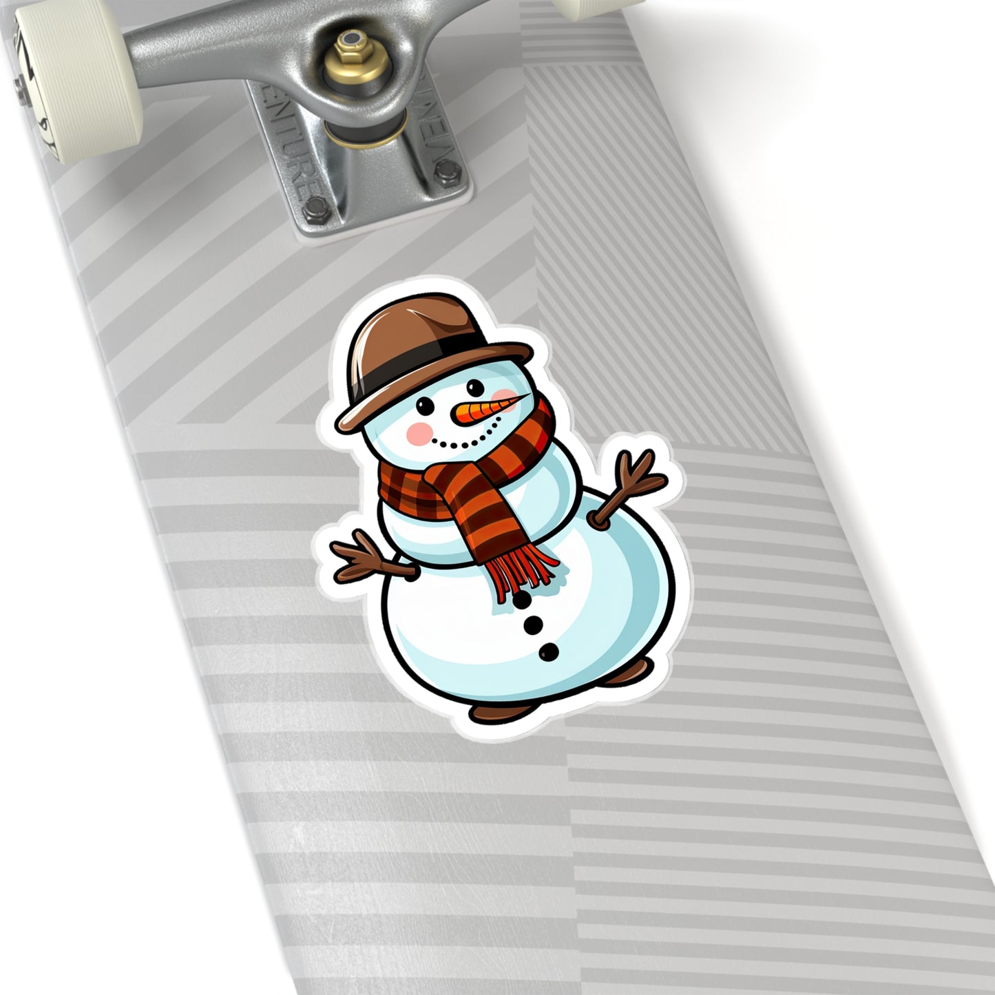 Frosty Fun on a Snow-white Sticker Sticker