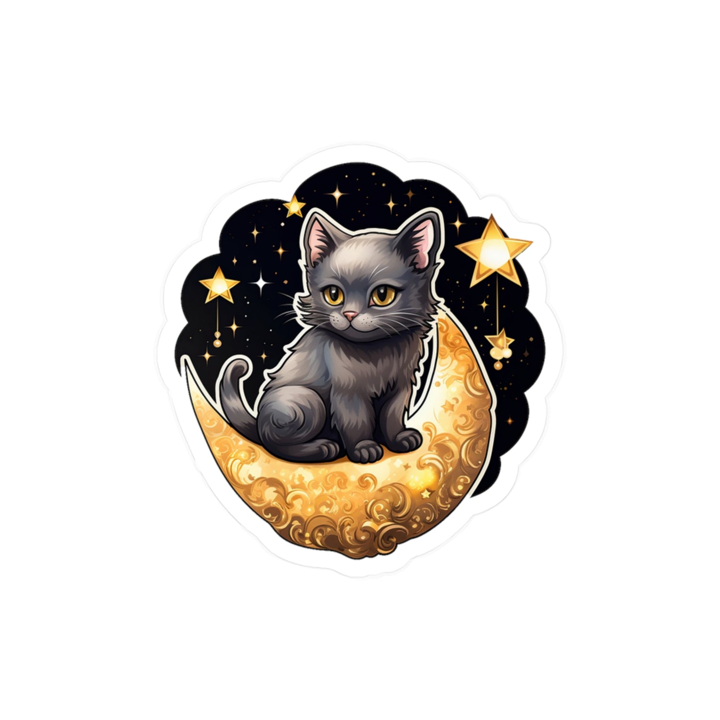 Lunar Kitty Serenade Sticker