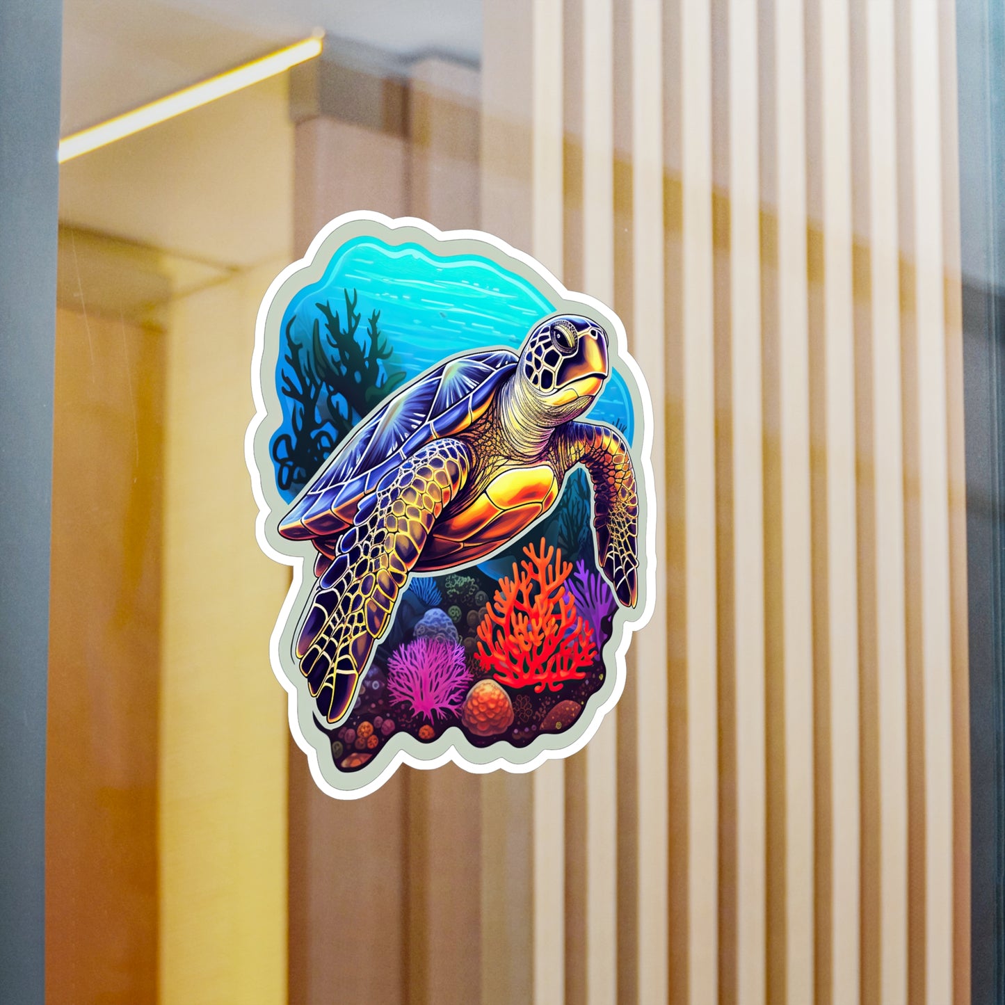 Reef Rhapsody: Hawksbill Turtle Sticker