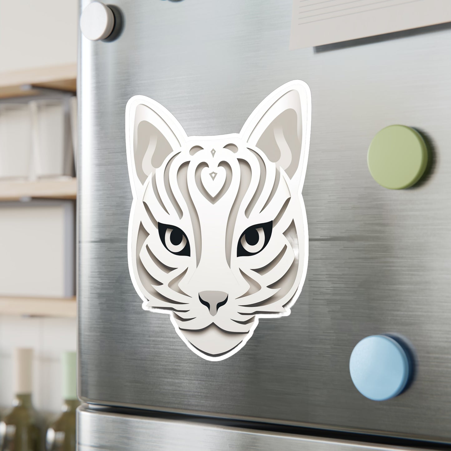 Purrfectly Adorable Cat Face Sticker