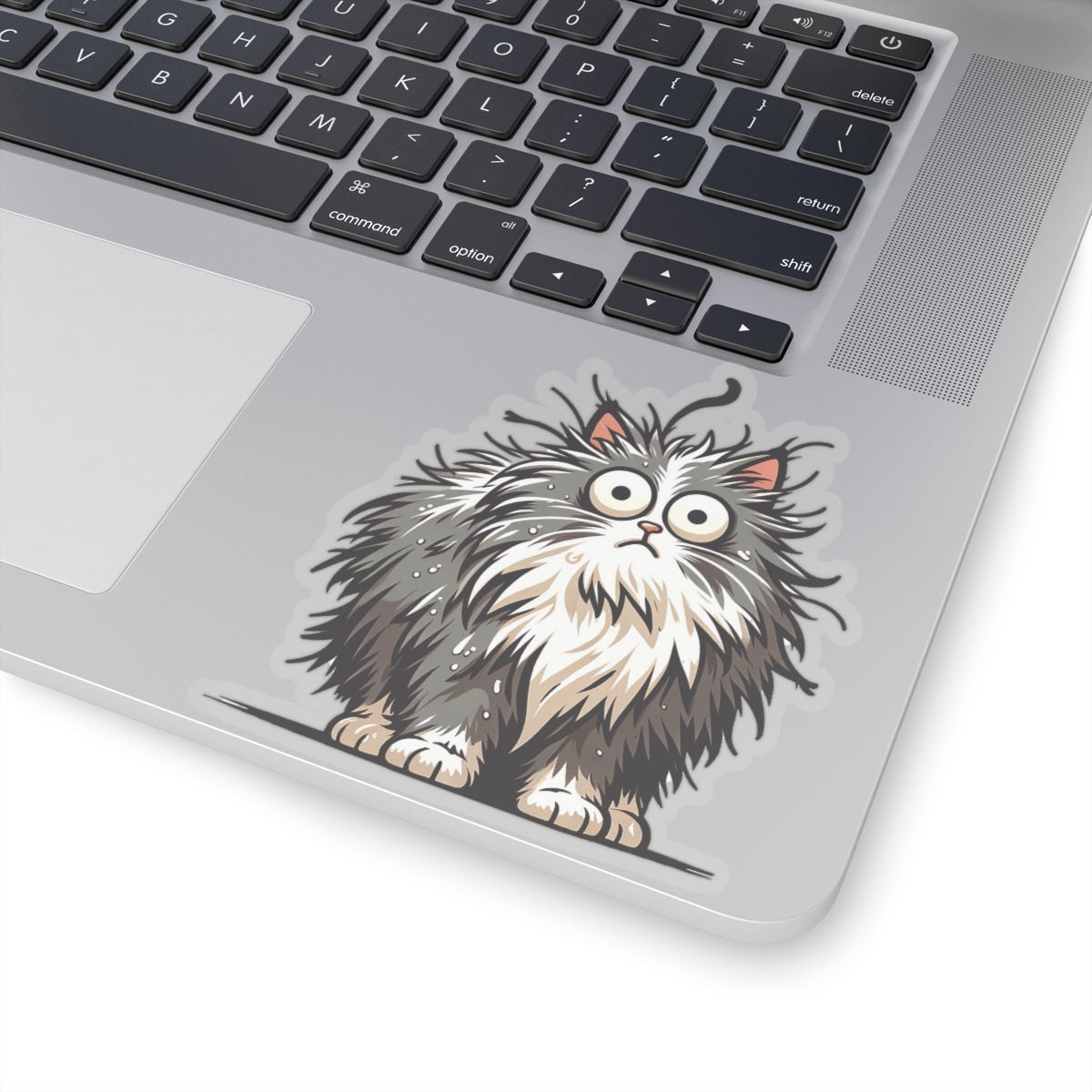 Frazzled Feline Finesse - Cat Sticker