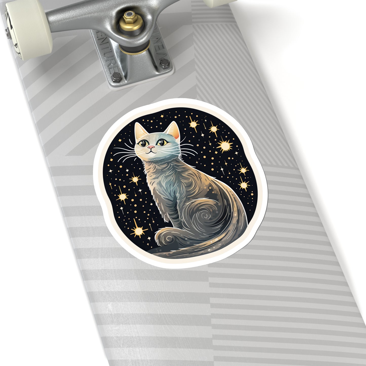 Starry Night Feline Sticker