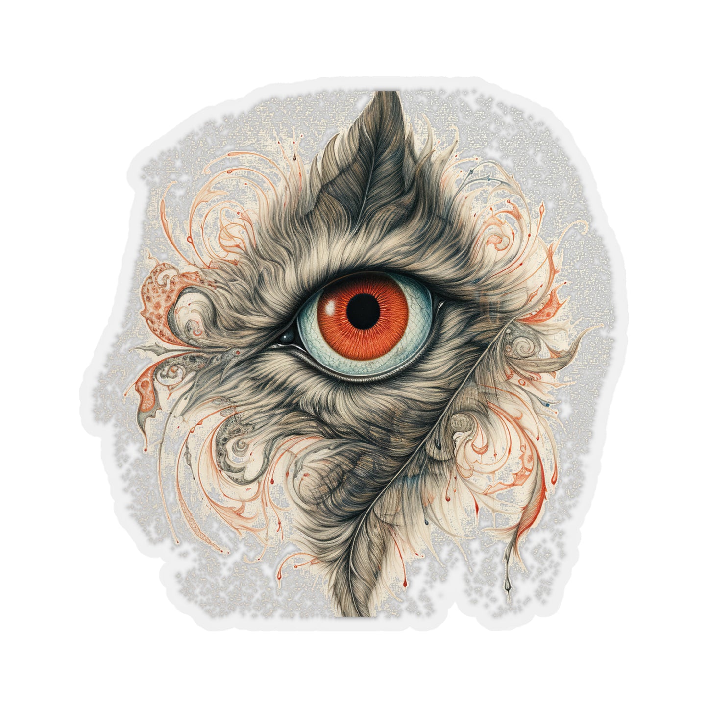 Feathery Felines Sticker