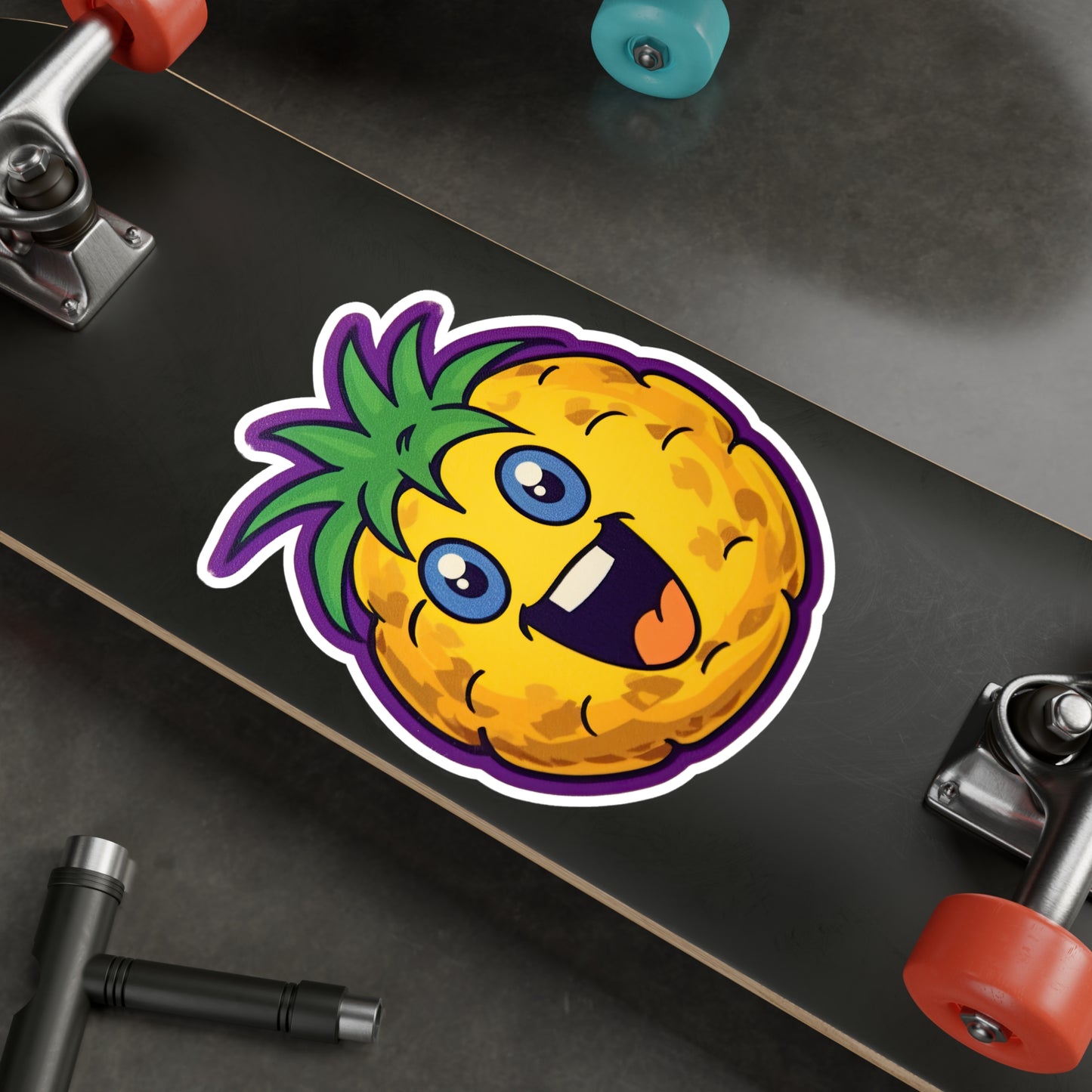 Pineapple Paradise: Vintage Pop Art Sticker