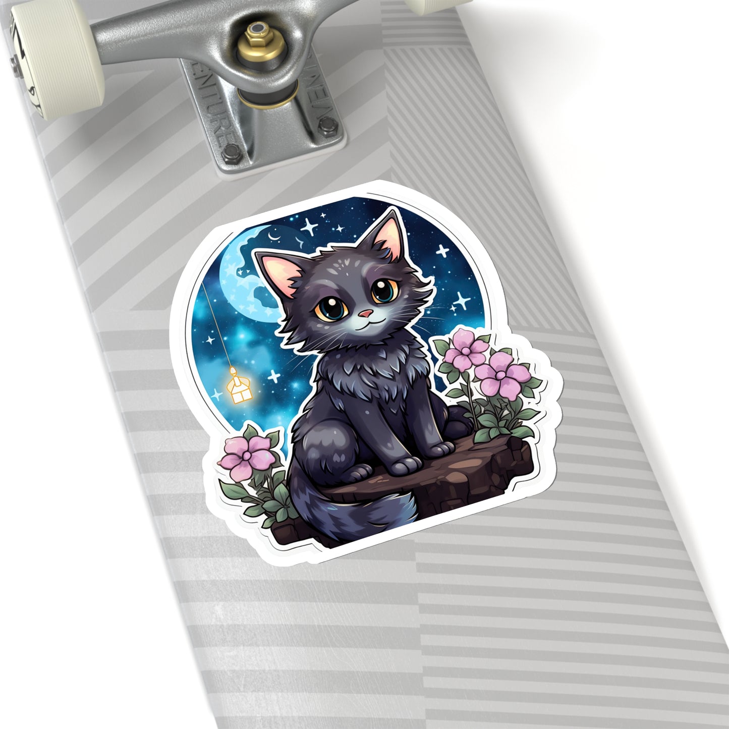 Lunar Kitty's Moonlit Garden Sticker