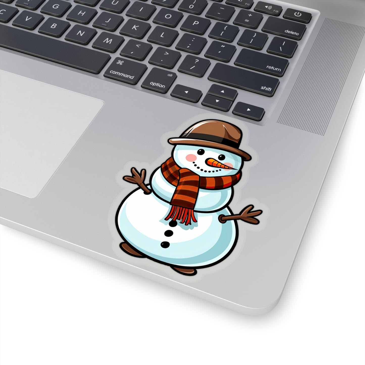 Frosty Fun on a Snow-white Sticker Sticker