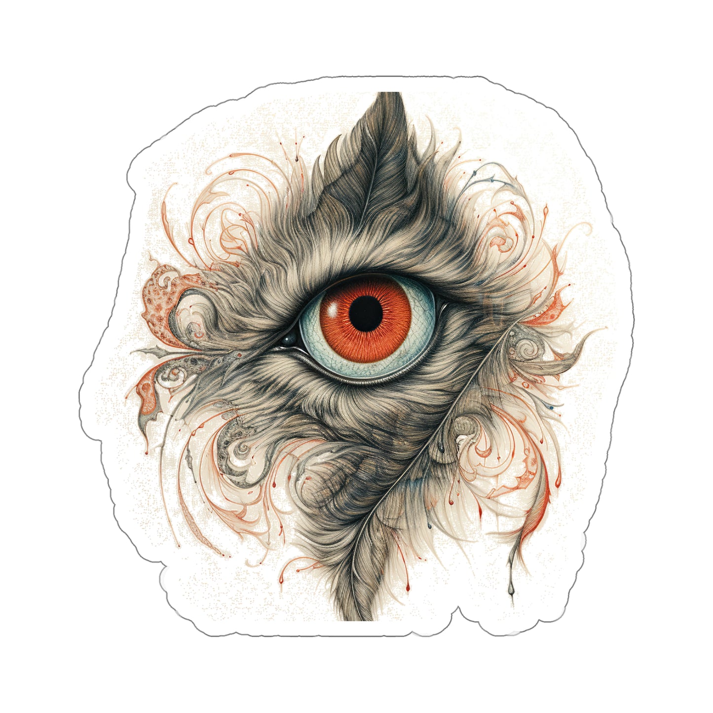 Feathery Felines Sticker