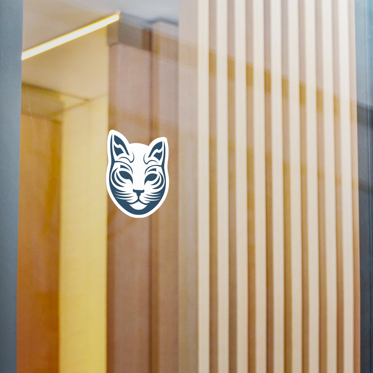 Purr-fectly Adorable Cat Face Sticker