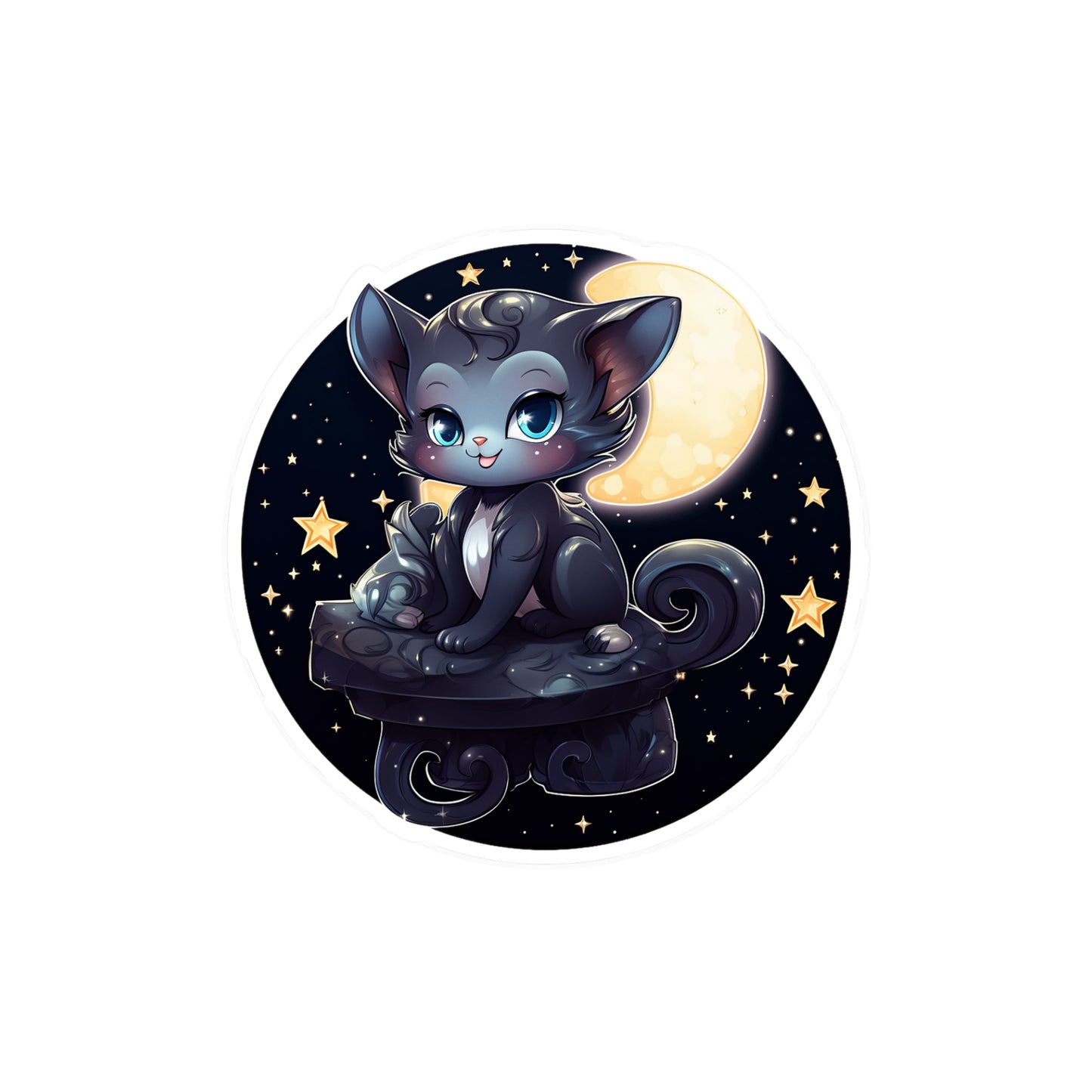 Lunar Kitty: Moonlit Magic Sticker