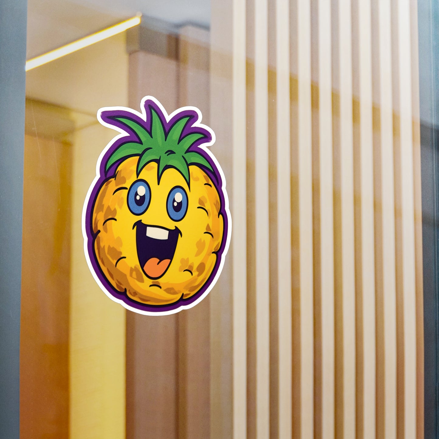 Pineapple Paradise: Vintage Pop Art Sticker