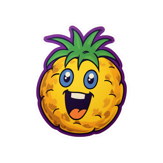 Pineapple Paradise: Vintage Pop Art Sticker