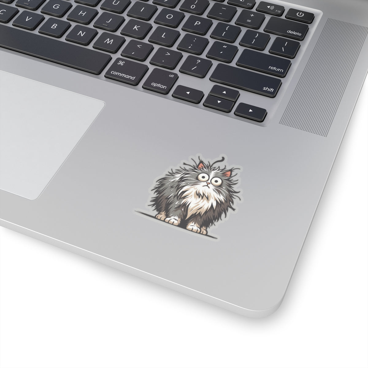 Frazzled Feline Finesse - Cat Sticker