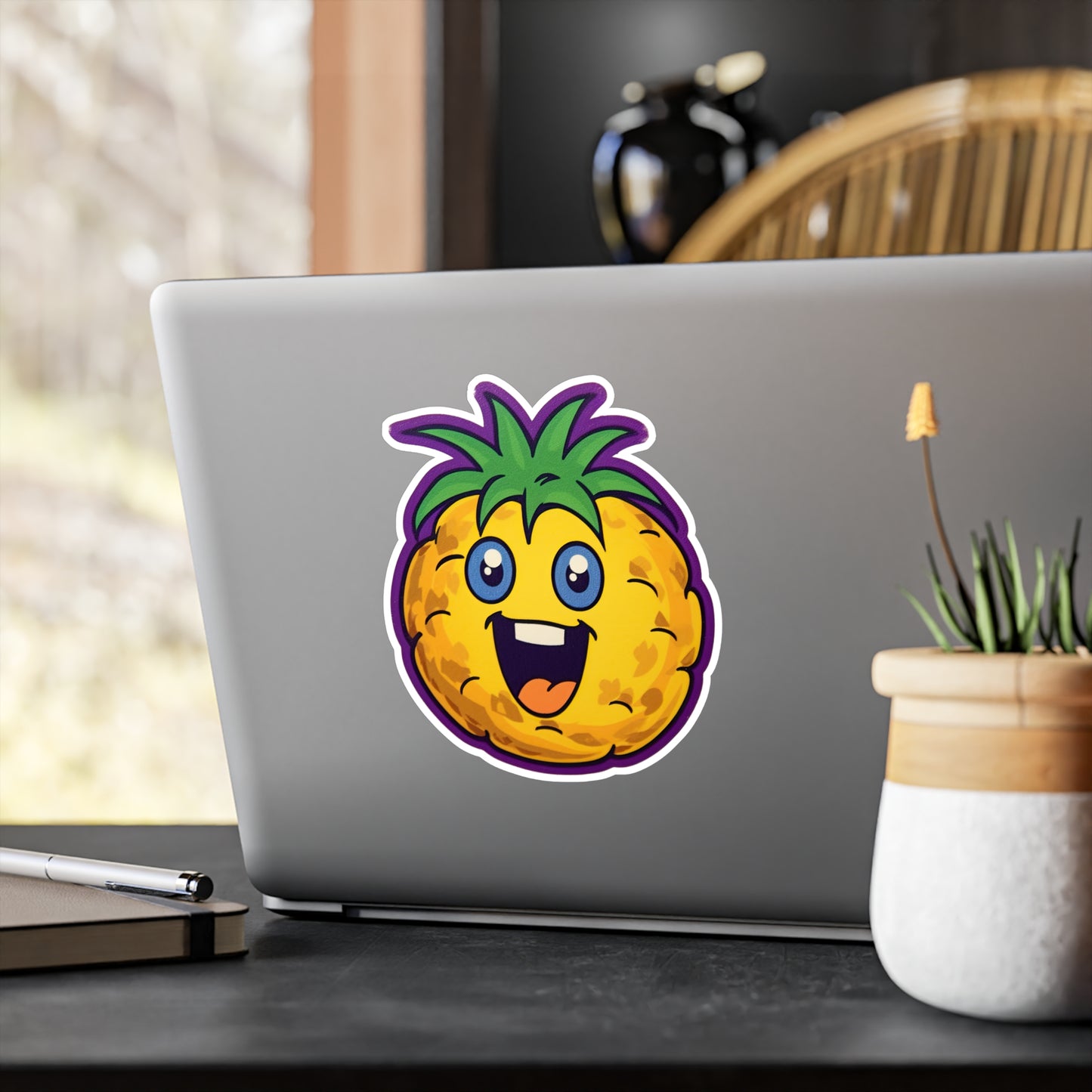 Pineapple Paradise: Vintage Pop Art Sticker