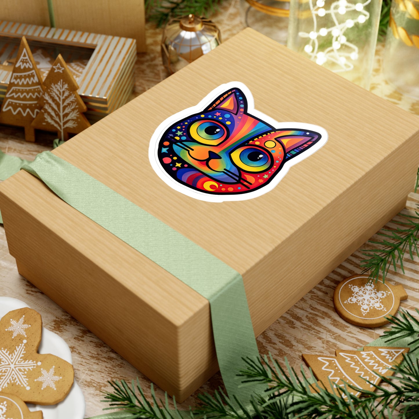 Meow-tastic Cat Sticker! Sticker