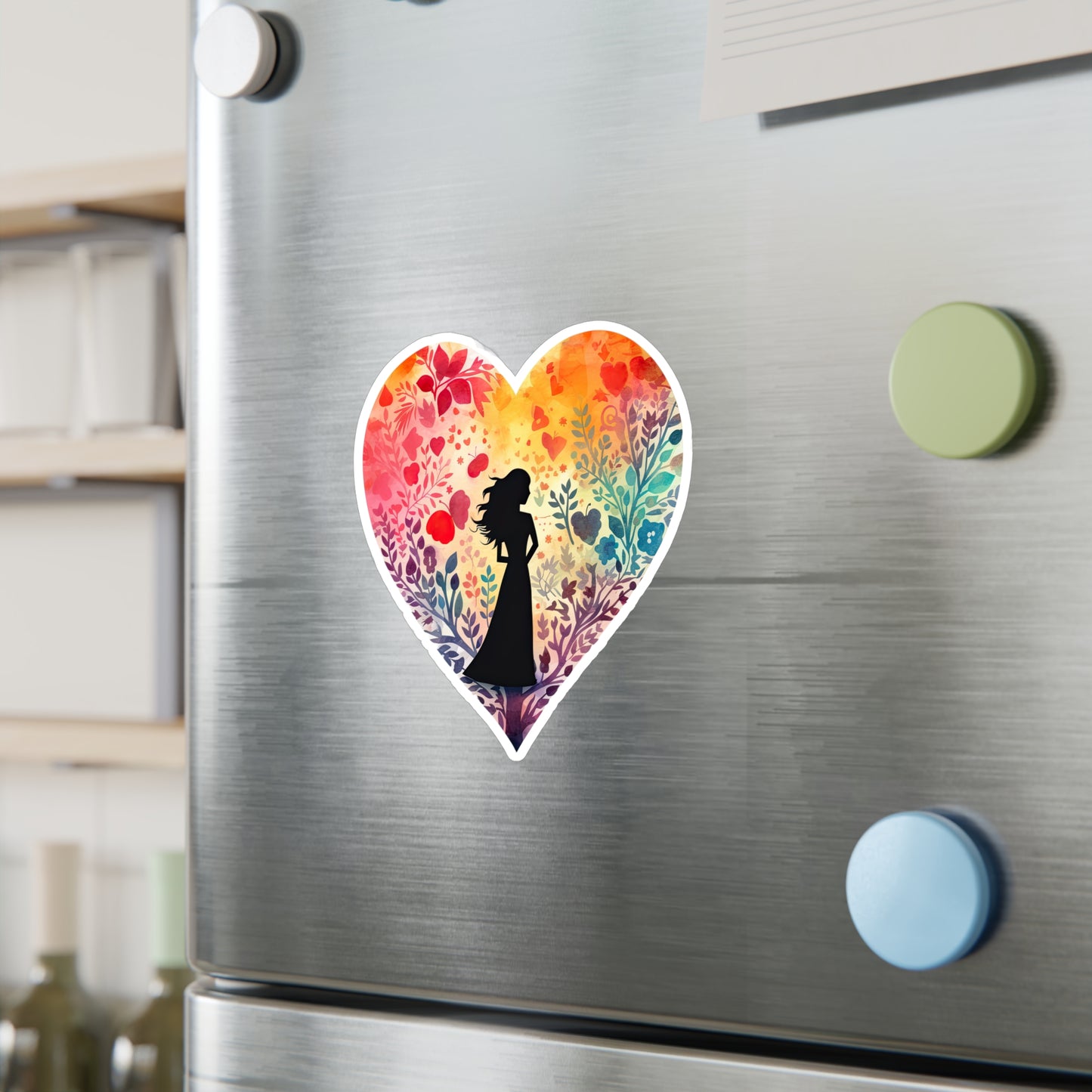 Watercolor Heart Sticker