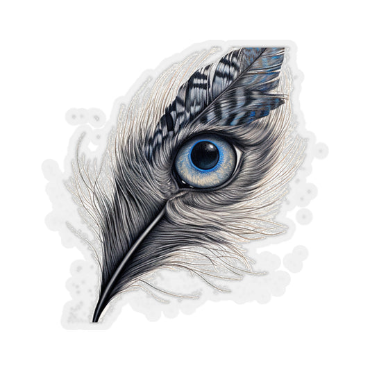 Feline Feathers: Meow-gnificent Sticker