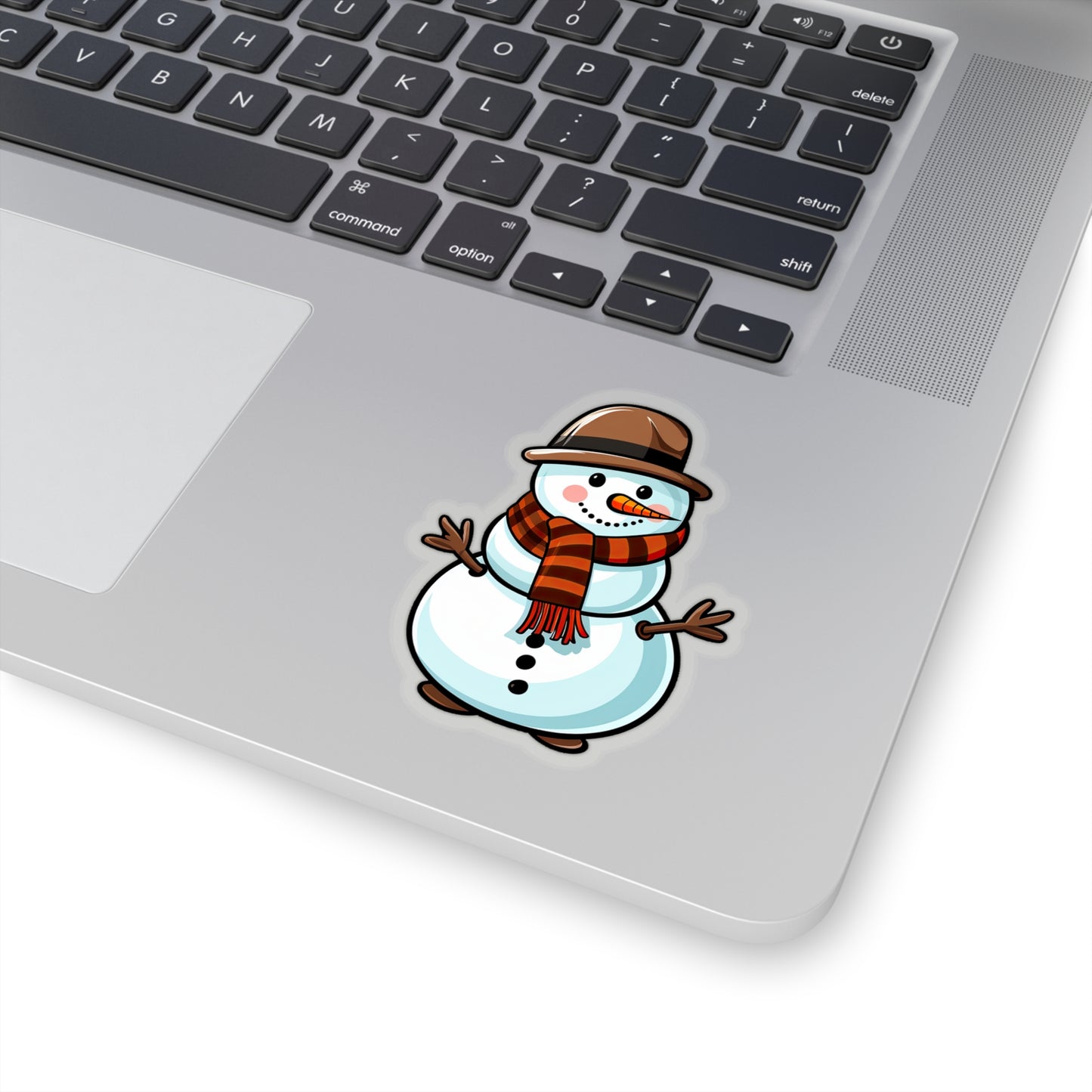 Frosty Fun on a Snow-white Sticker Sticker