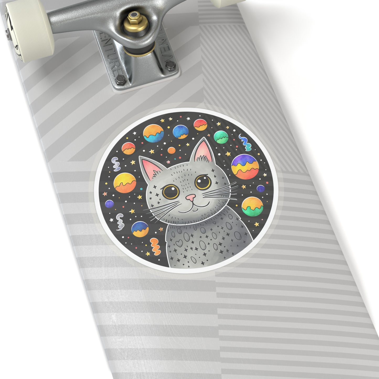 Lunar Kitty's Cosmic Adventure Sticker