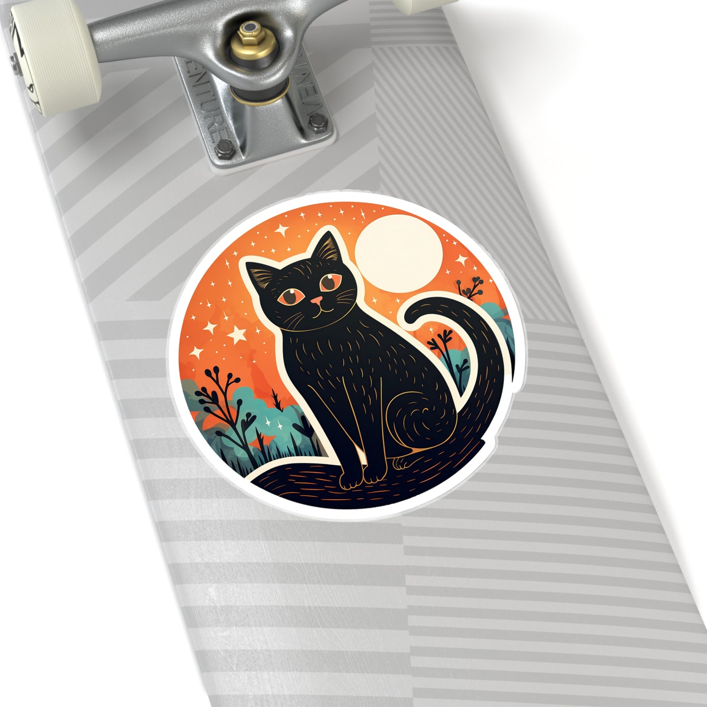 Moonlit Meow Sticker