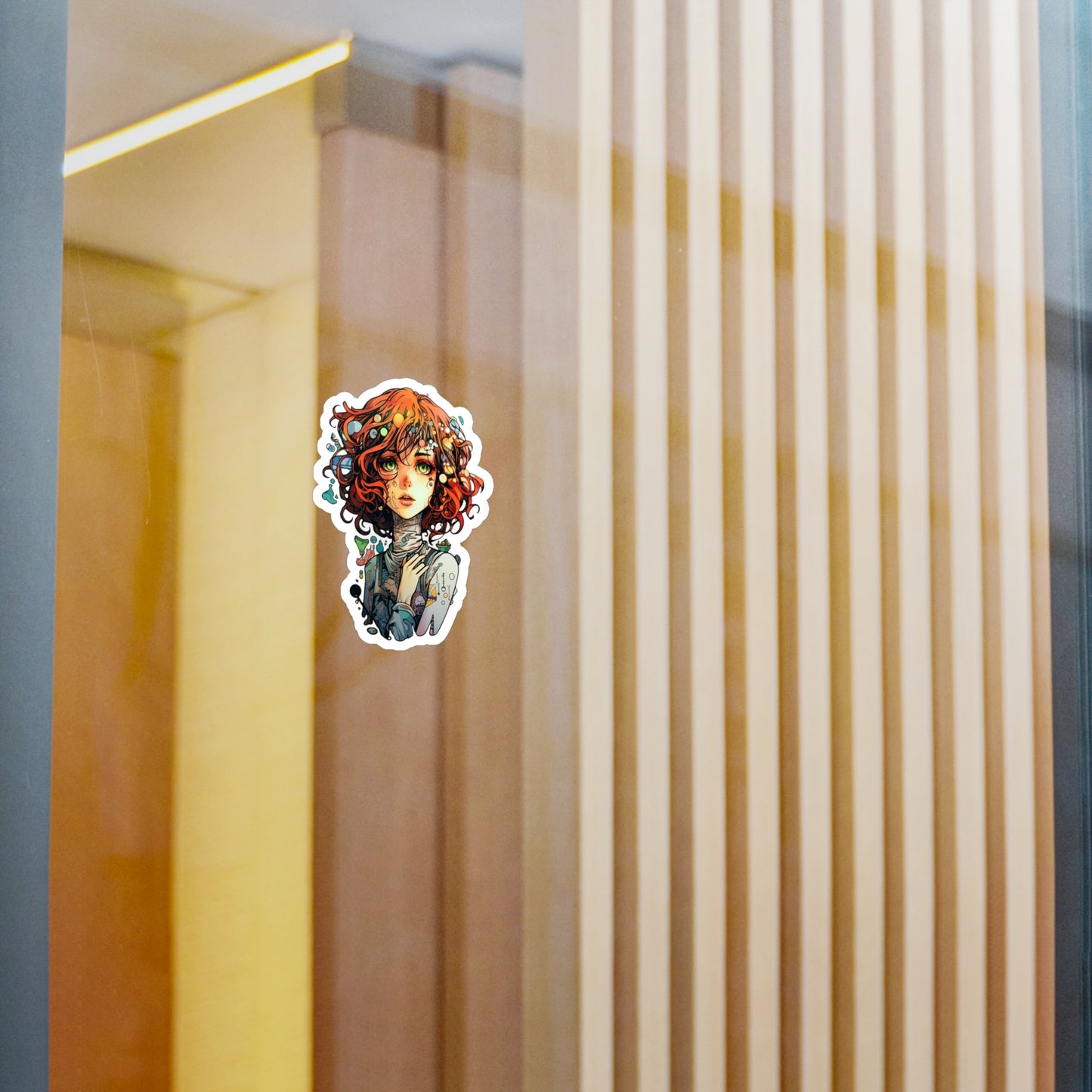 Vibrant Manga Hero Sticker
