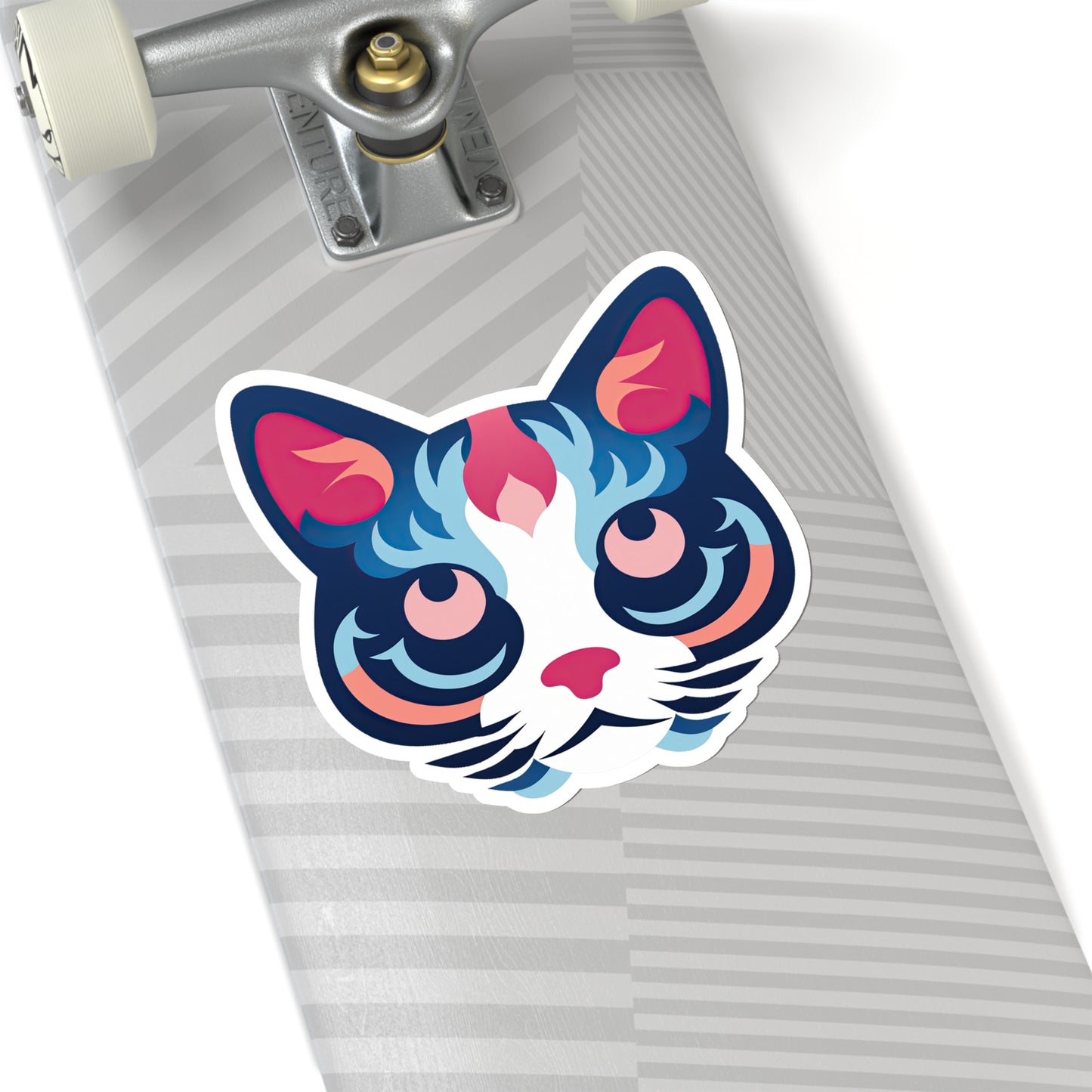 Purrfectly Adorable Cat Face Sticker