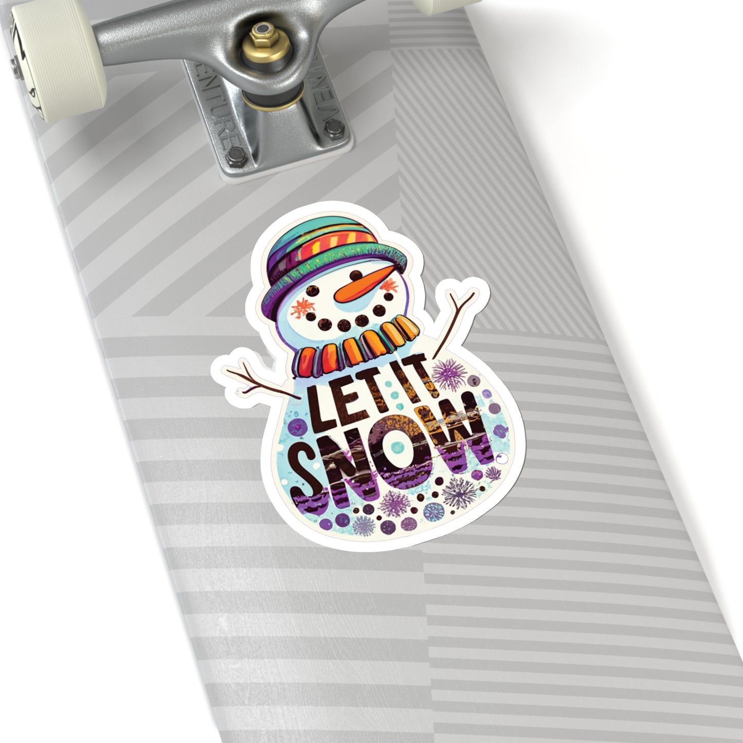 Vibrant Visions: Artistic Expressions Snowman Sticker