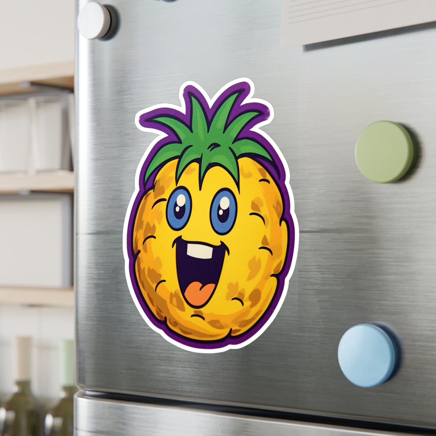 Pineapple Paradise: Vintage Pop Art Sticker