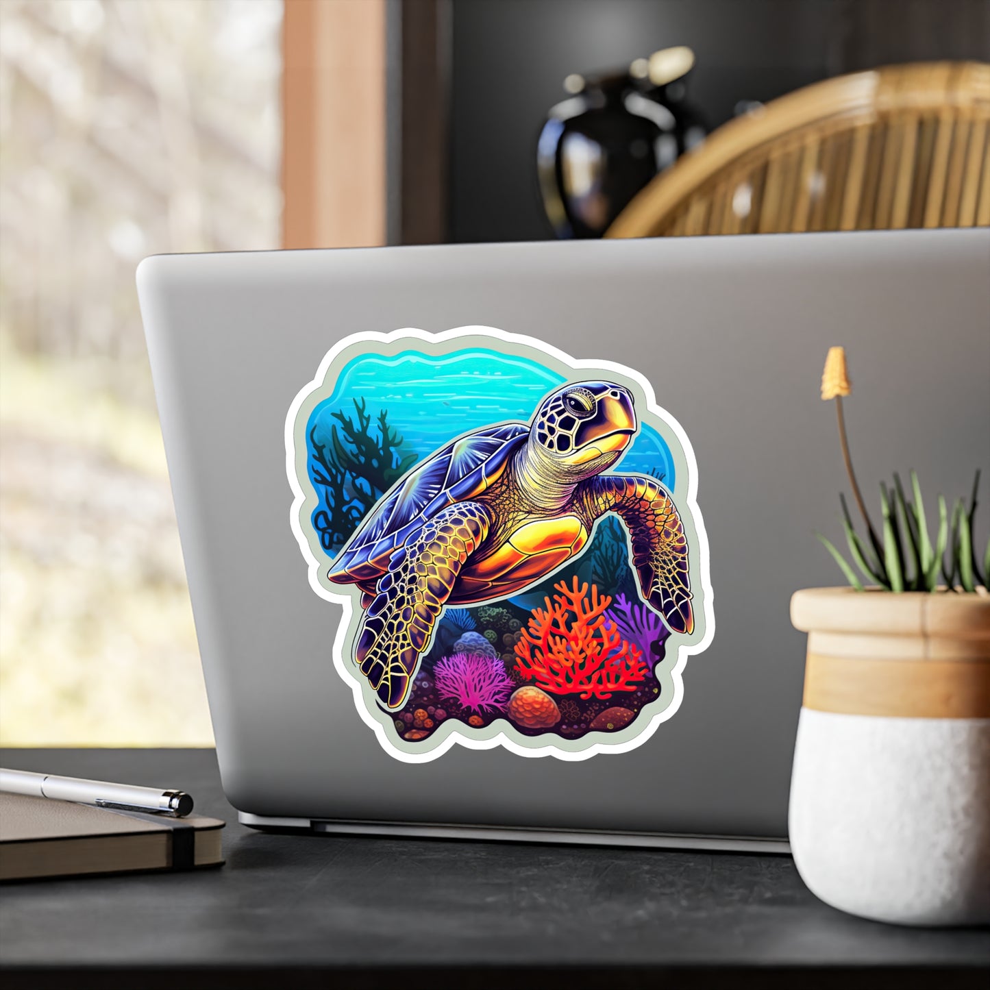 Reef Rhapsody: Hawksbill Turtle Sticker