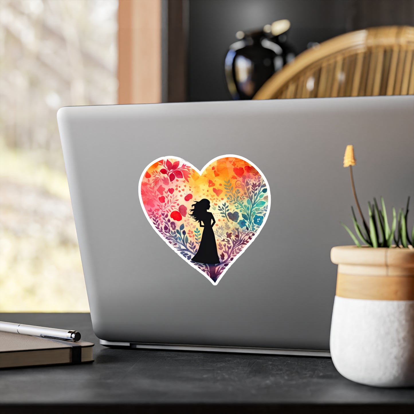 Watercolor Heart Sticker