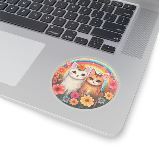 Magical Caticorns in Playful Bliss Sticker