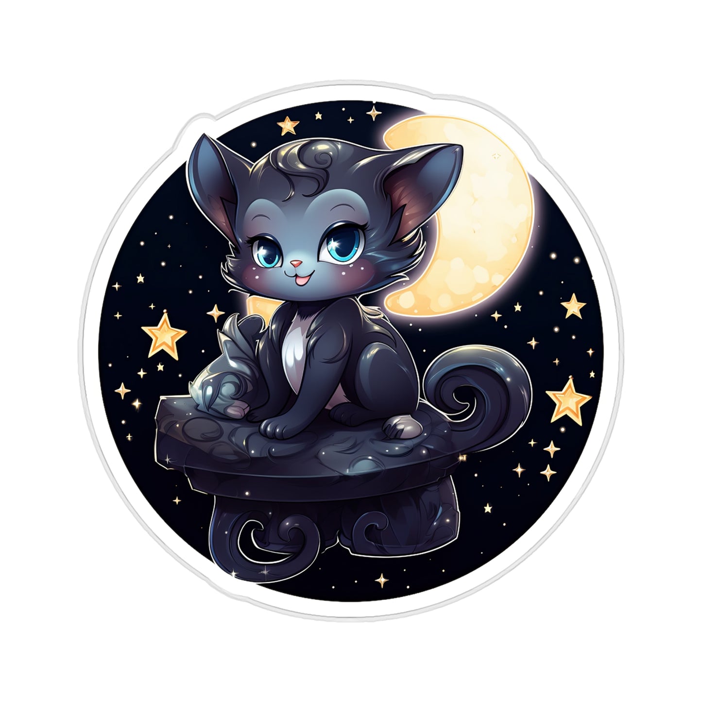 Lunar Kitty: Moonlit Magic Sticker