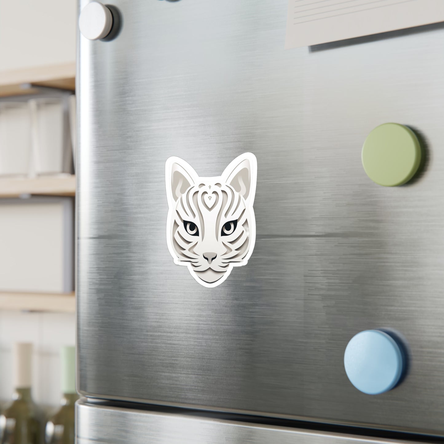 Purrfectly Adorable Cat Face Sticker