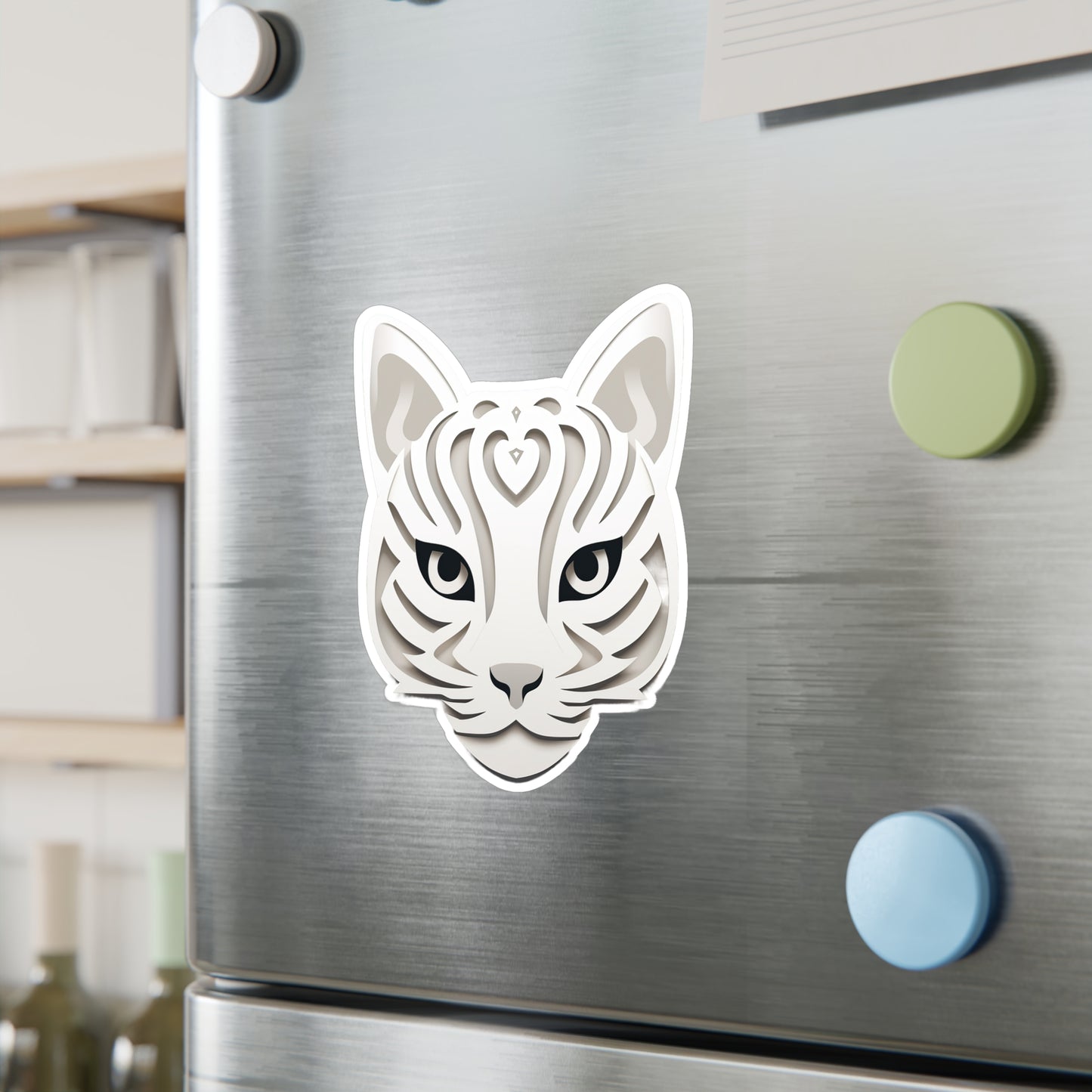 Purrfectly Adorable Cat Face Sticker