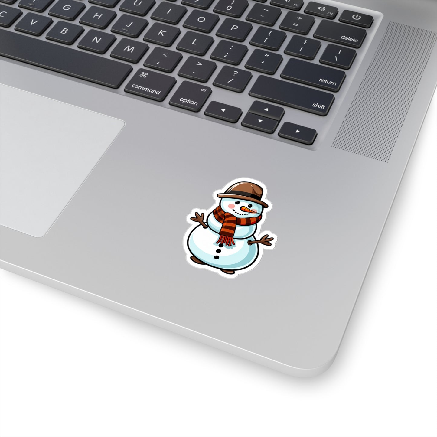 Frosty Fun on a Snow-white Sticker Sticker