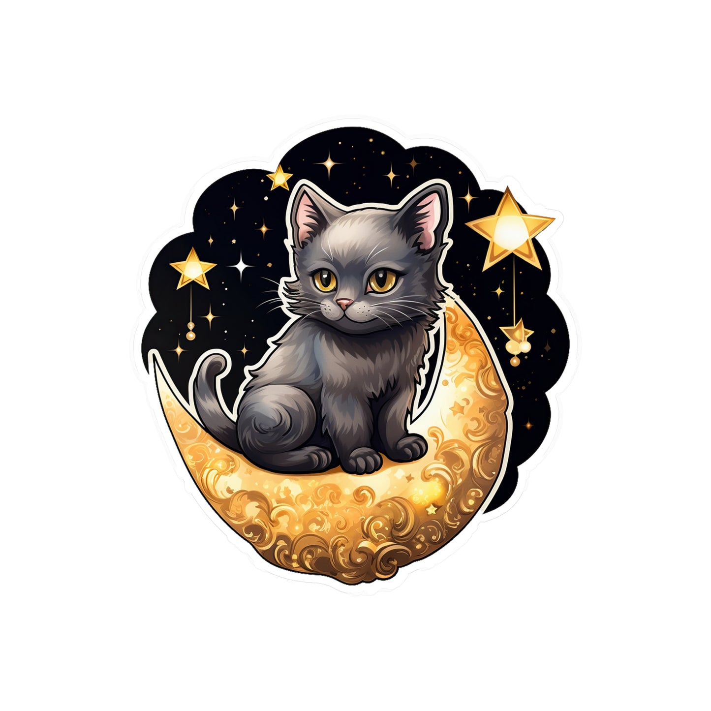 Lunar Kitty Serenade Sticker