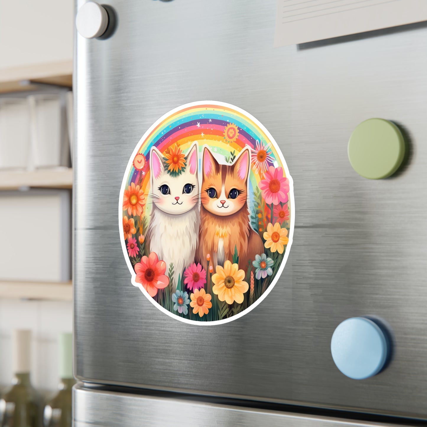 Magical Caticorns in Playful Bliss Sticker