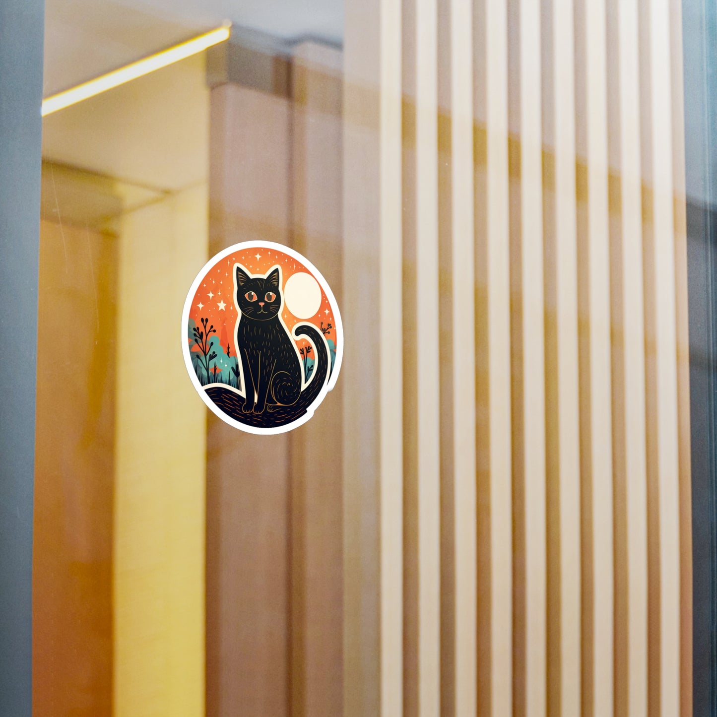 Moonlit Meow Sticker