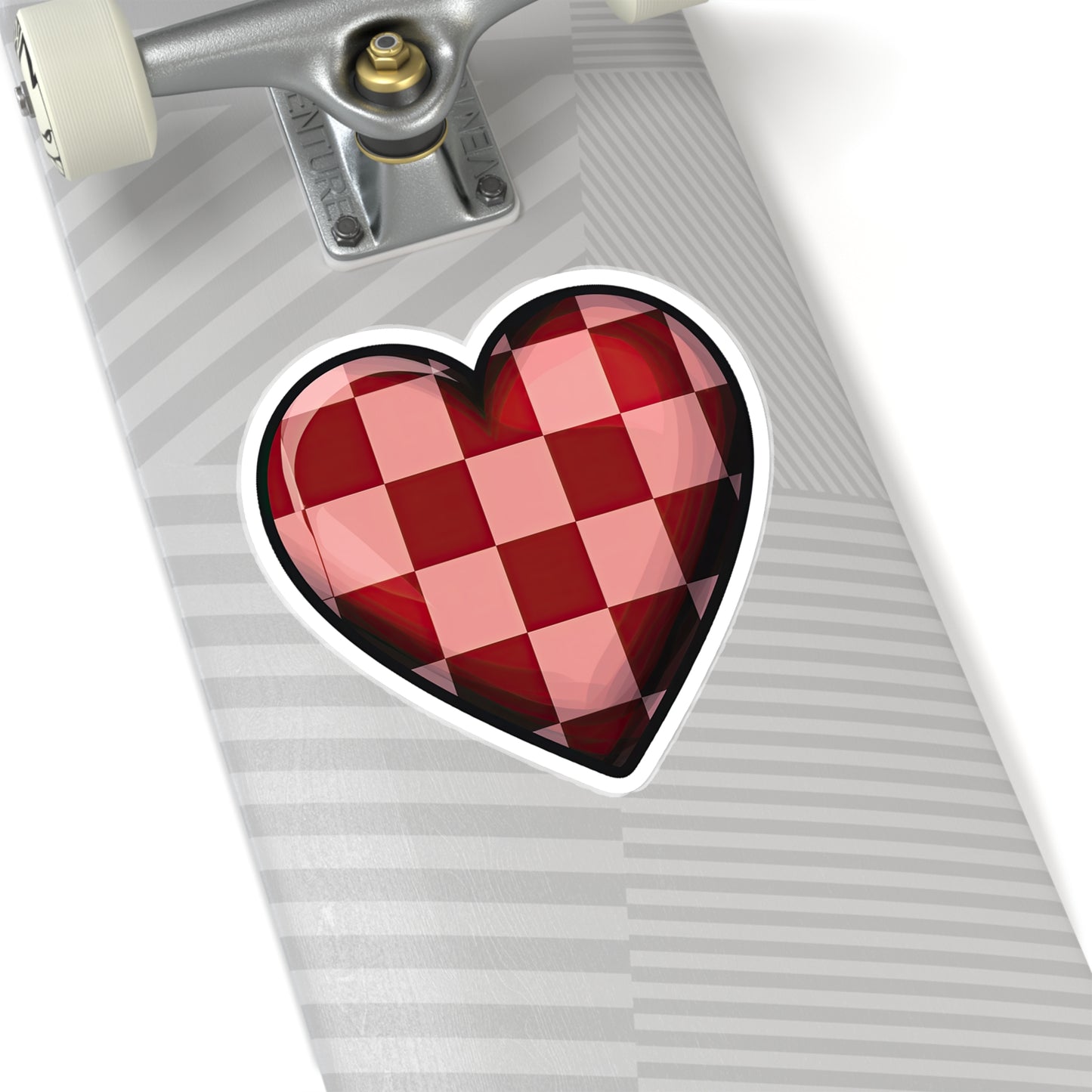 Chic Checkered Charm Sticker