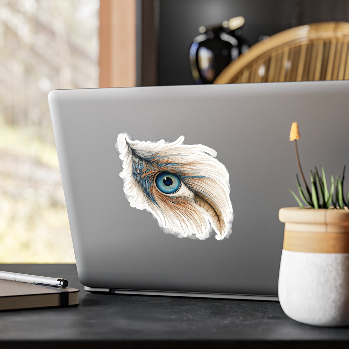 Feline Feather Frenzy - Sticker
