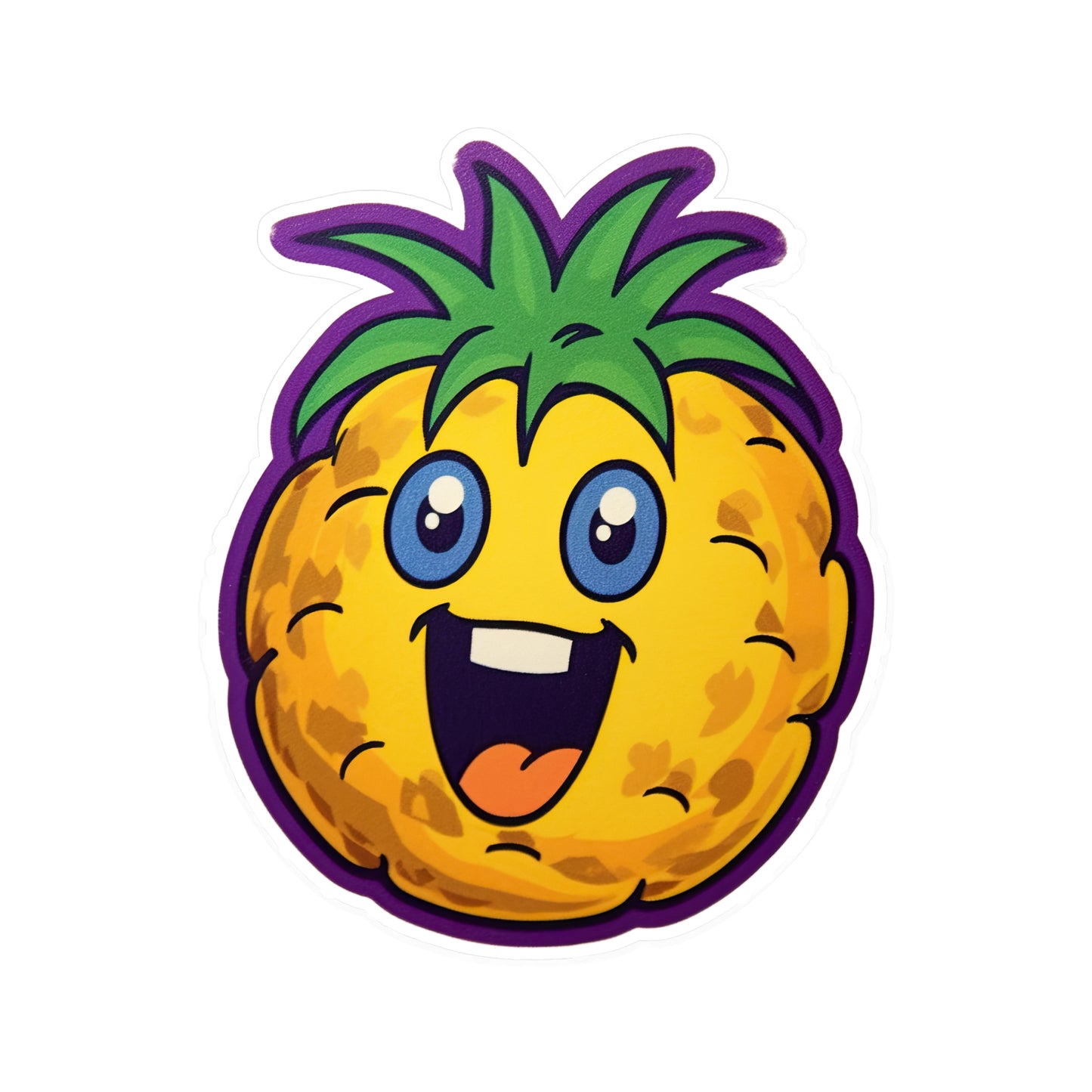 Pineapple Paradise: Vintage Pop Art Sticker